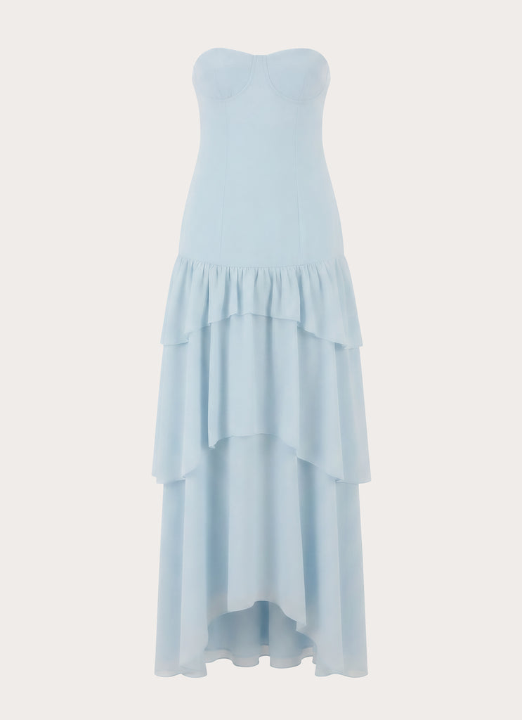 Sharn Strapless Maxi Dress - Blue
