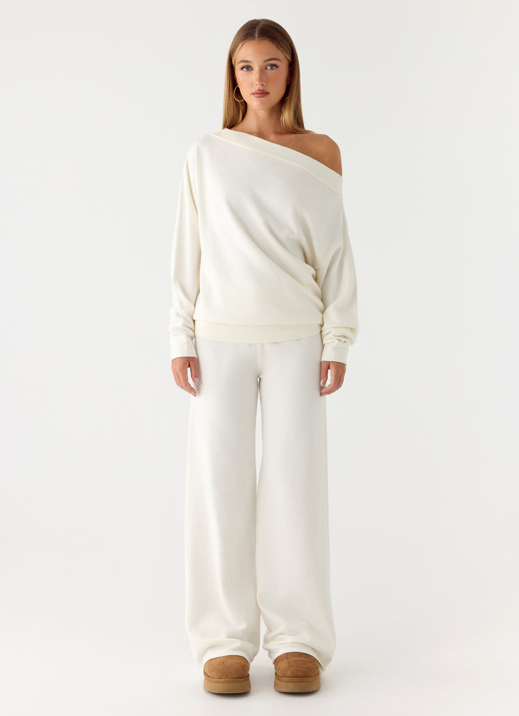 Sherlee Knit Sweater - White