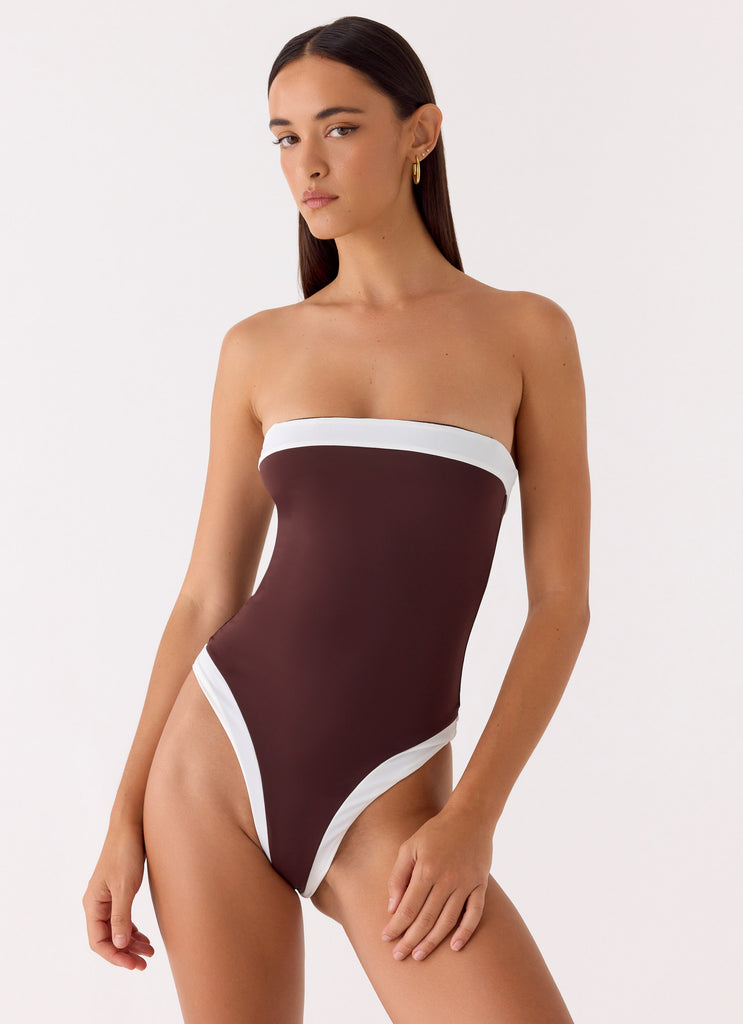 Shevie One Piece Swimsuit - Chocolate