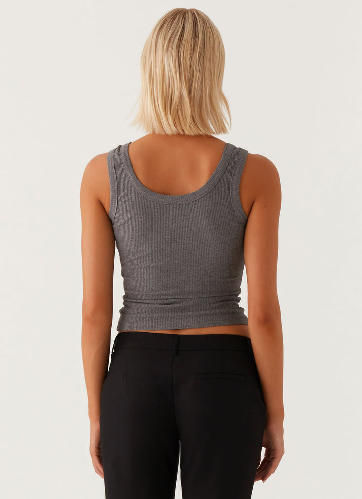 Signature Tank Top - Dark Grey Marle