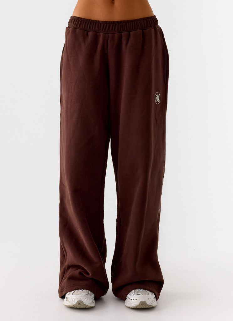 Signature Low Rise Sweatpants - Chocolate