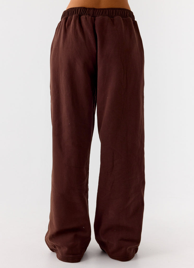 Signature Low Rise Sweatpants - Chocolate