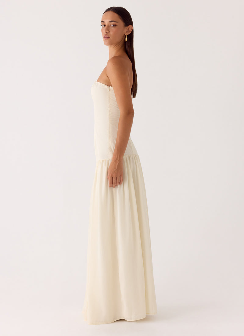 Slowing Tide Maxi Dress - Ivory