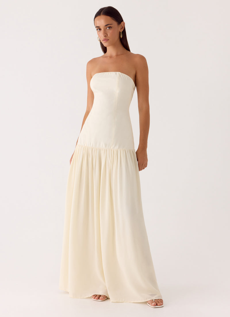 Slowing Tide Maxi Dress - Ivory