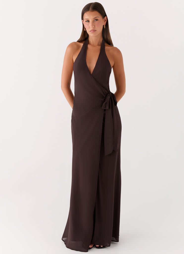 So Chic Maxi Dress - Cool Chocolate