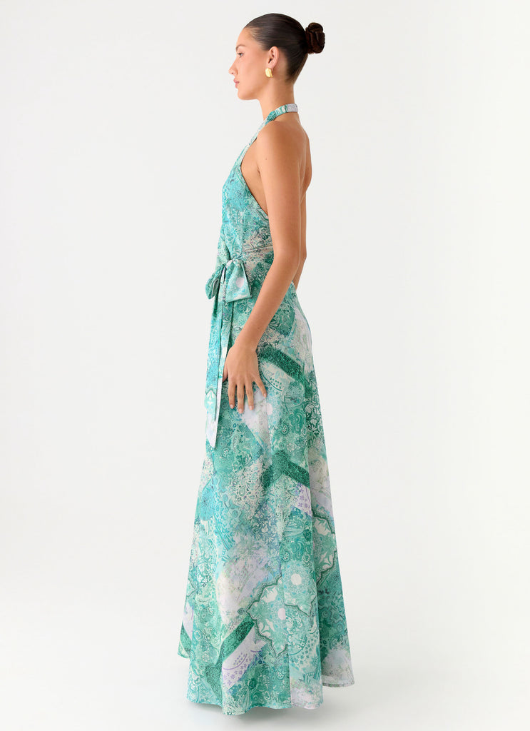 So Chic Maxi Dress - Green Paisley Peppermayo So Chic Maxi Dress - Green Paisley Peppermayo