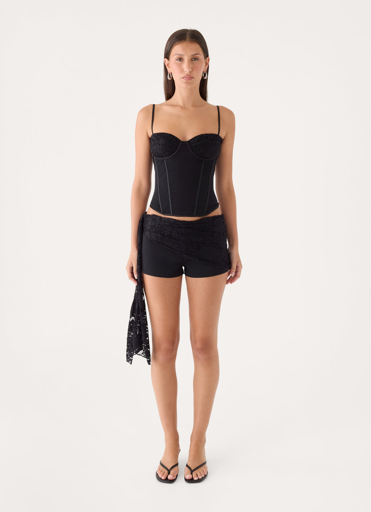 Sofiya Mesh Corset - Black