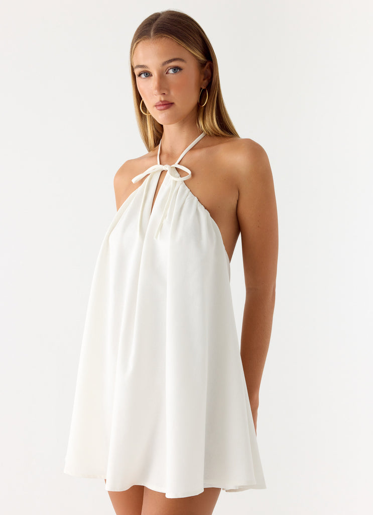 Soft Breeze Linen Mini Dress