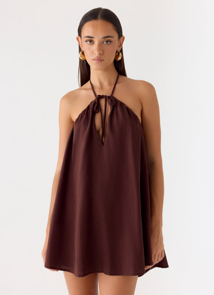 Brown Linen Dresses
