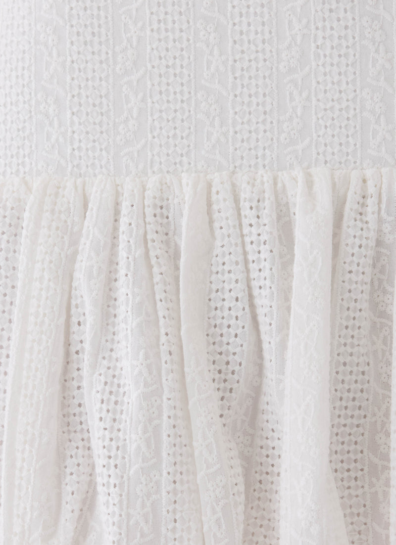 Soft Sky Mini Skirt - White