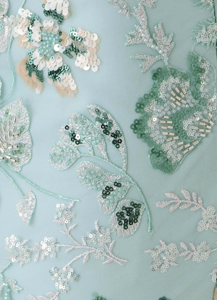 Solaire Low Rise Mini Skirt - Pistachio