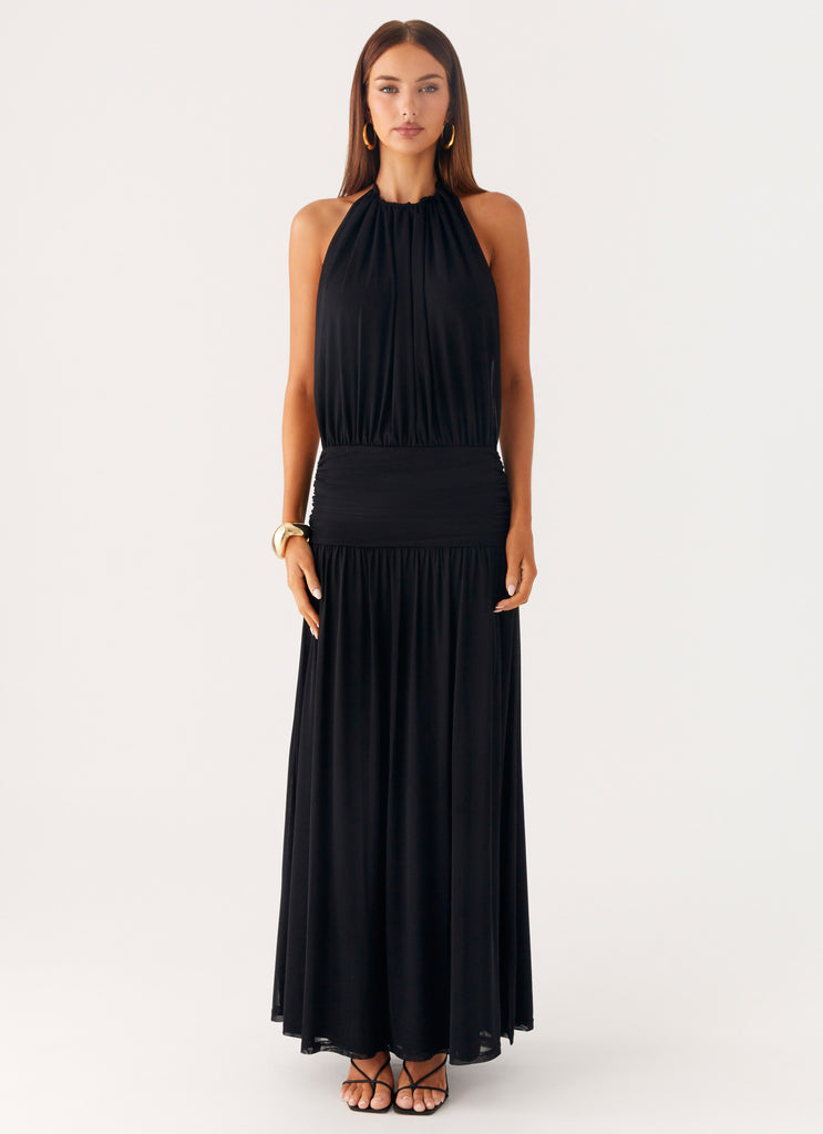Solena Halter Neck Maxi Dress