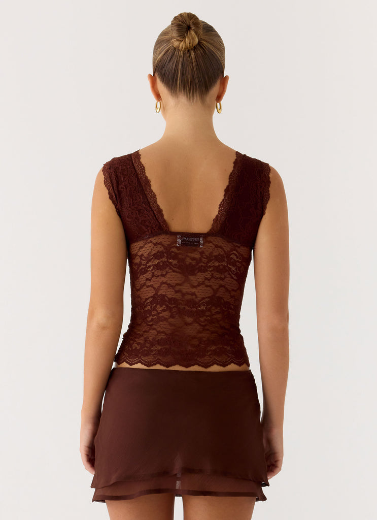 Sommers Lace Top - Chocolate
