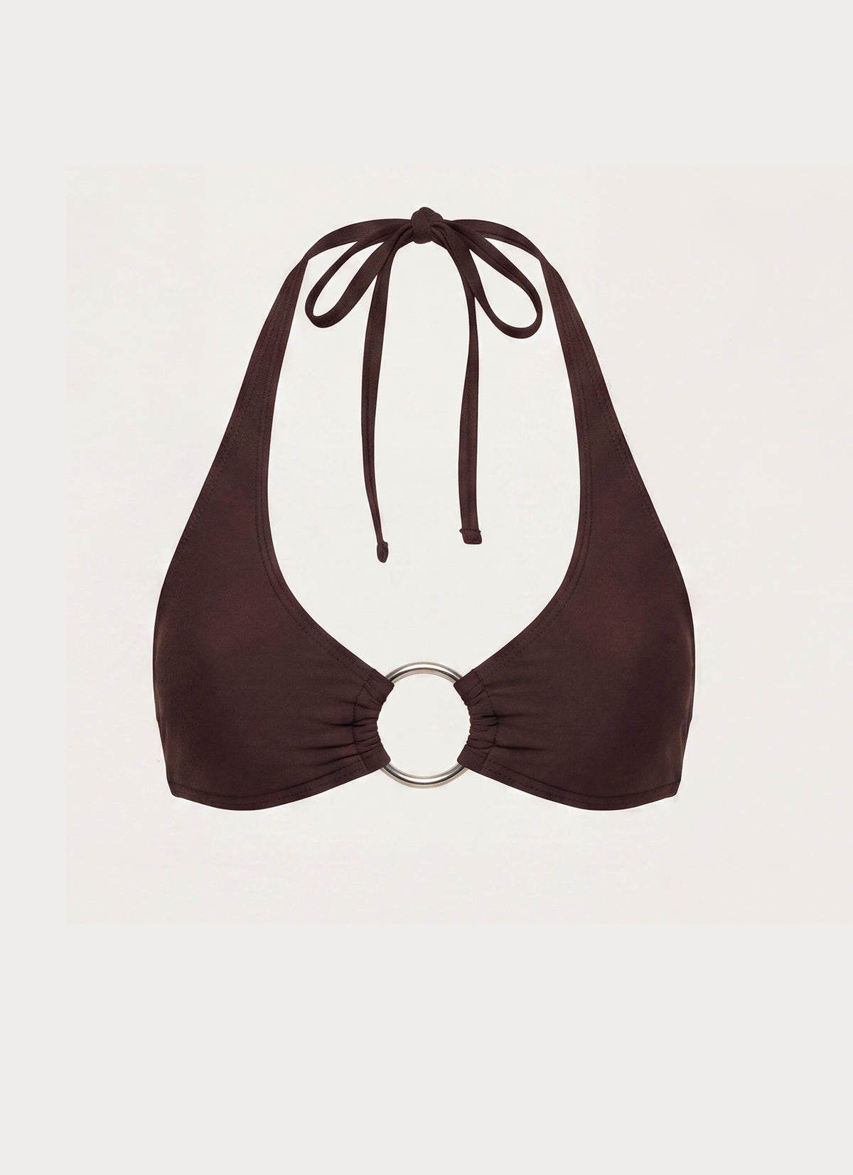 Soraya Halter Bikini Top - Chocolate