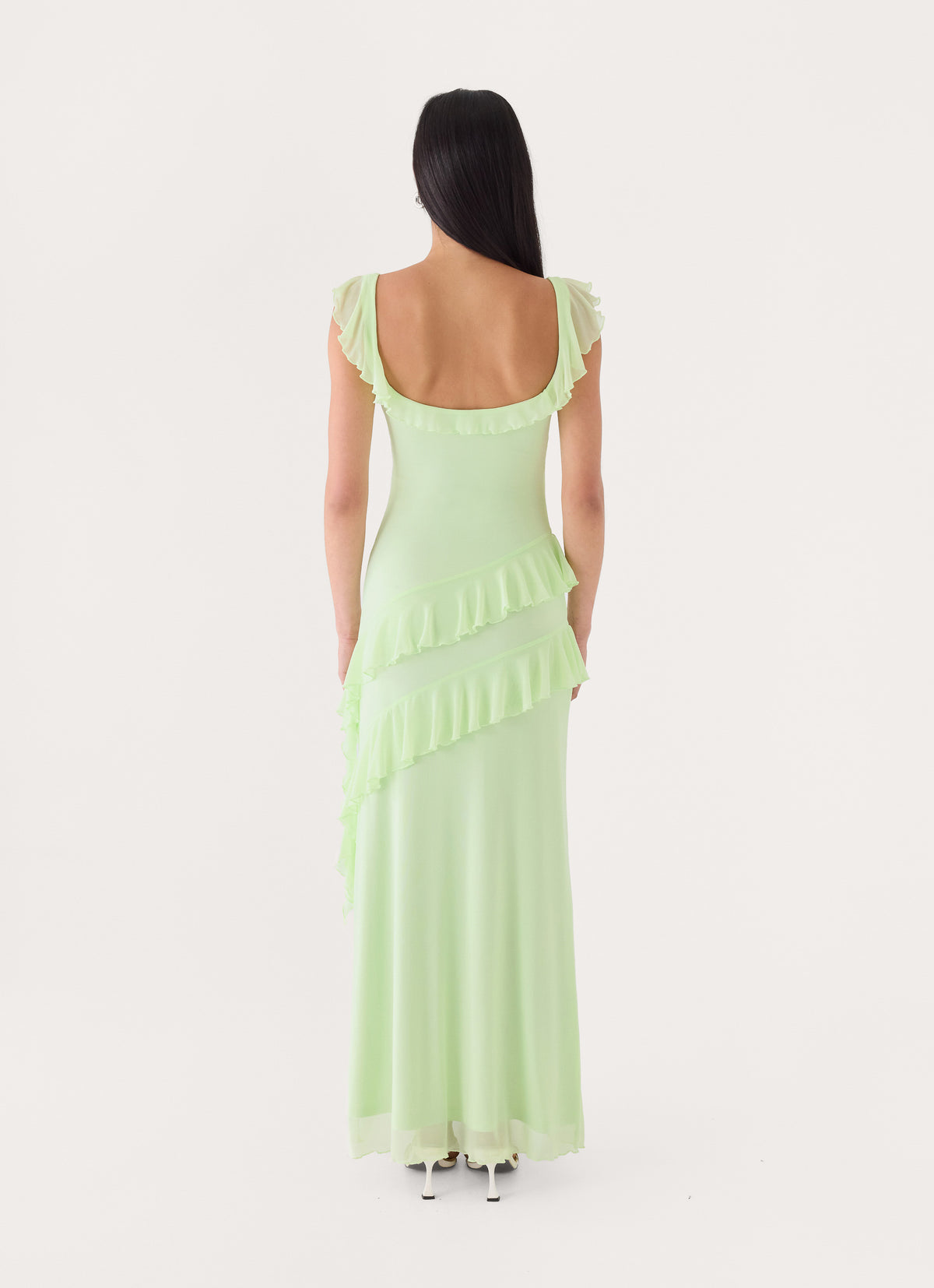 Soreline Ruffle Maxi Dress - Soft Lime