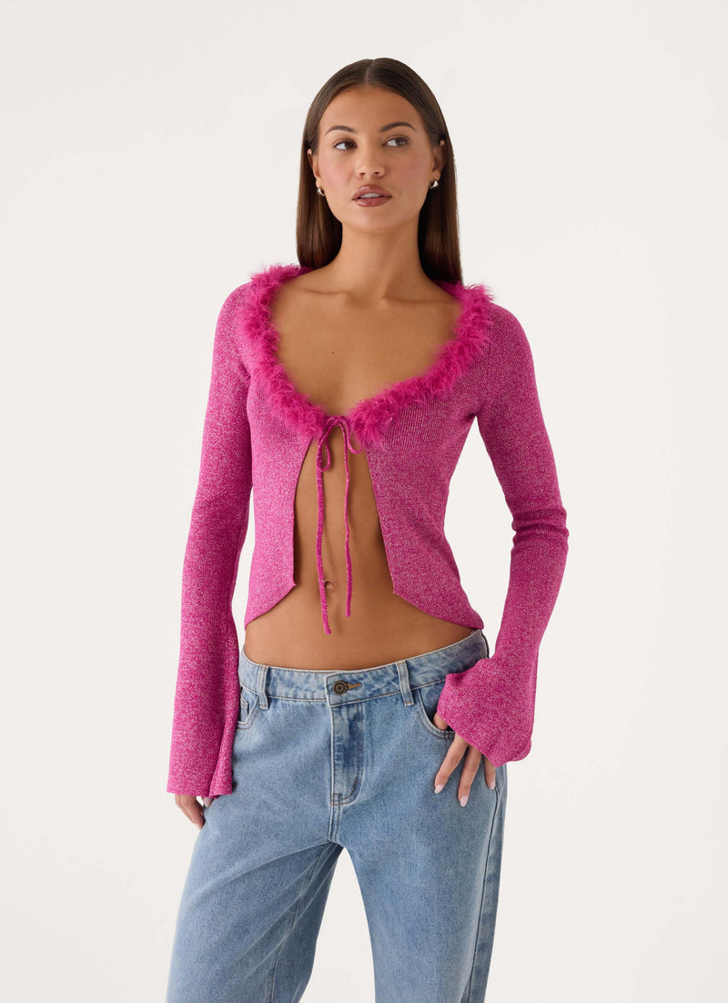 Special Days Long Sleeve Top - Deep Pink