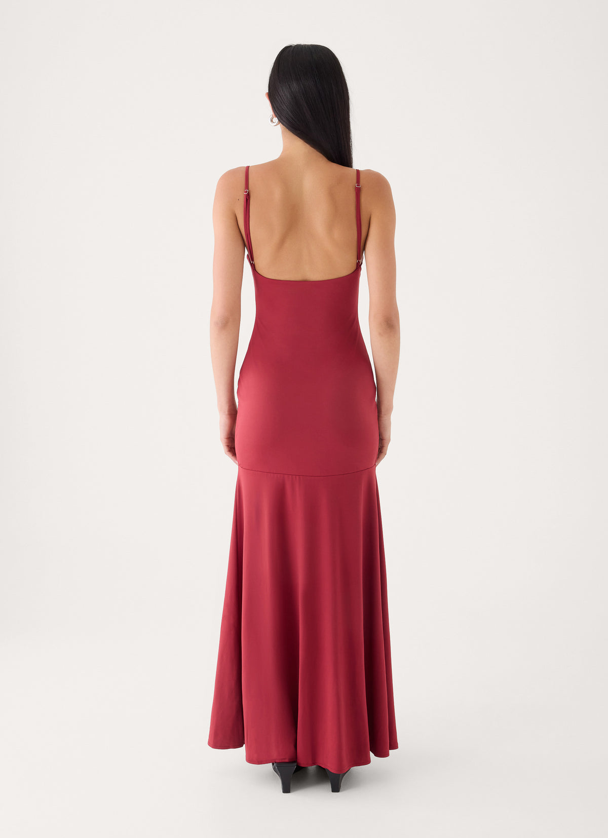 Spellbound Jersey Maxi Dress - Fire Red