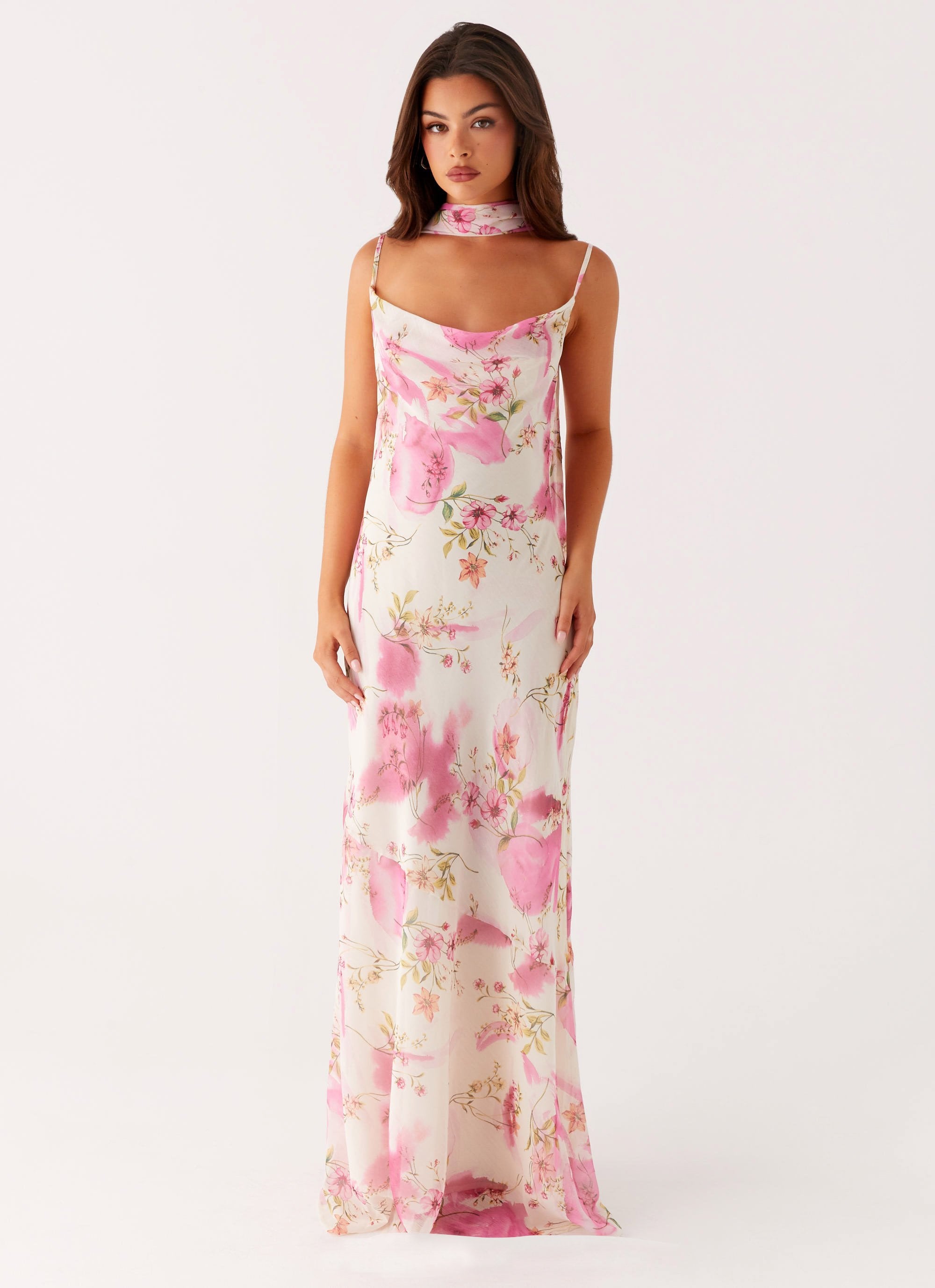 Spencer Maxi Dress - Ivory Floral Print – Peppermayo