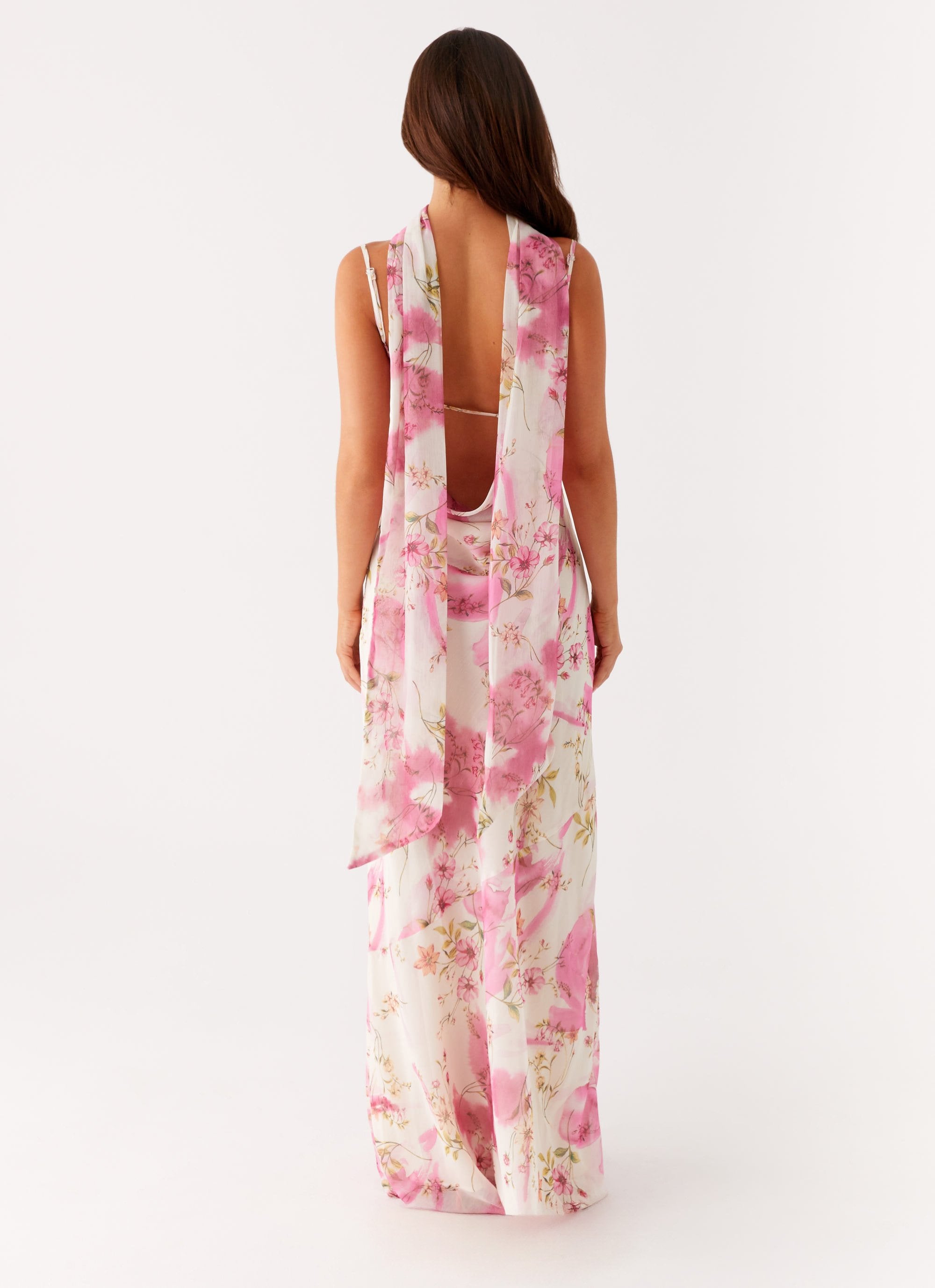 Spencer Maxi Dress - Ivory Floral Print – Peppermayo