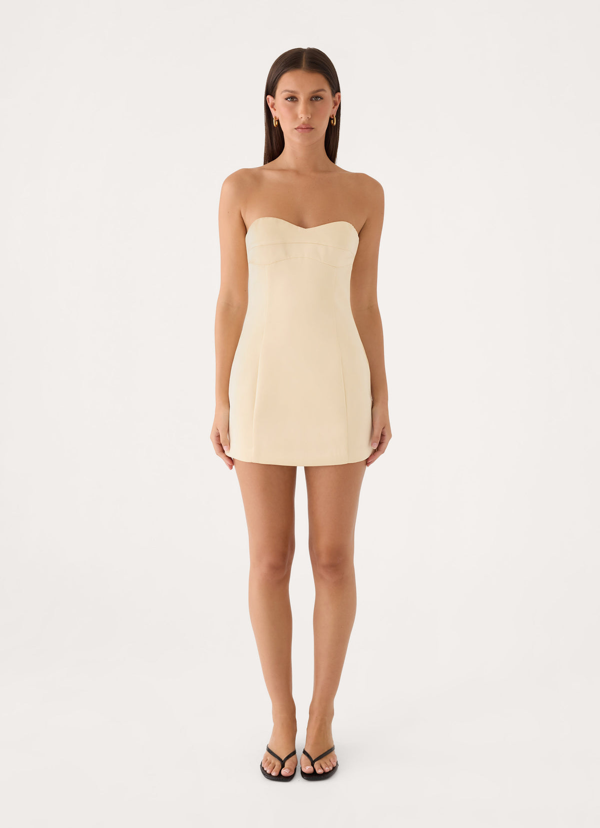 The Spotlight Mini Dress - Champagne