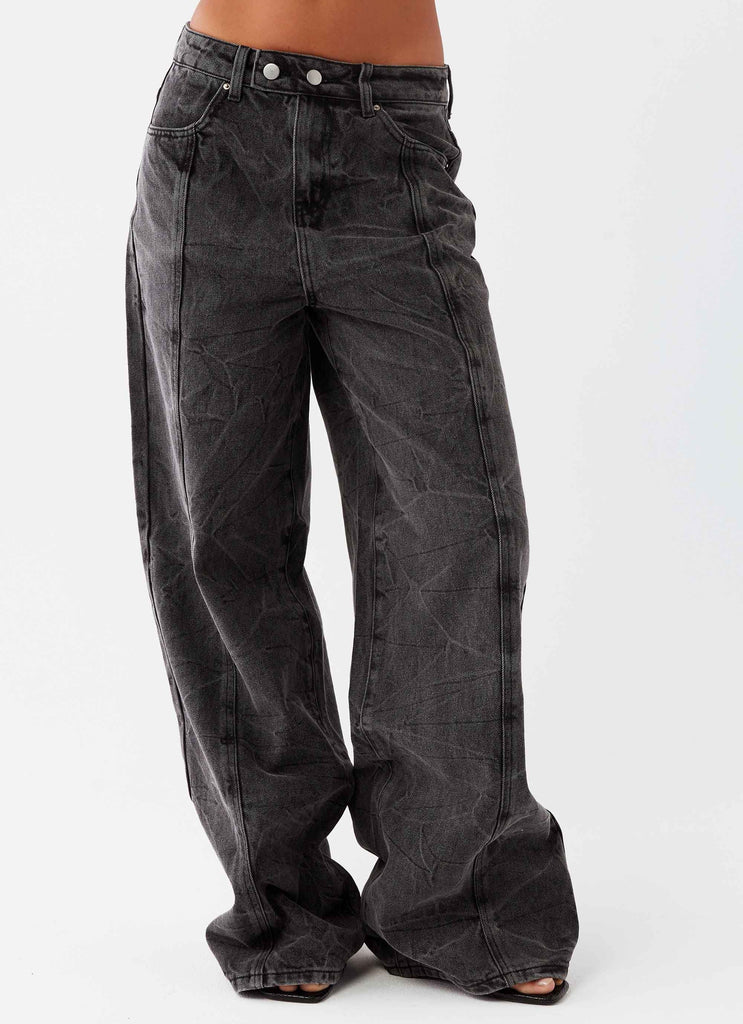 Stacey Denim Jeans - Washed Black