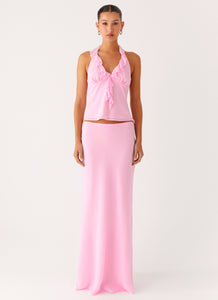 Star Girl Maxi Skirt - Baby Pink