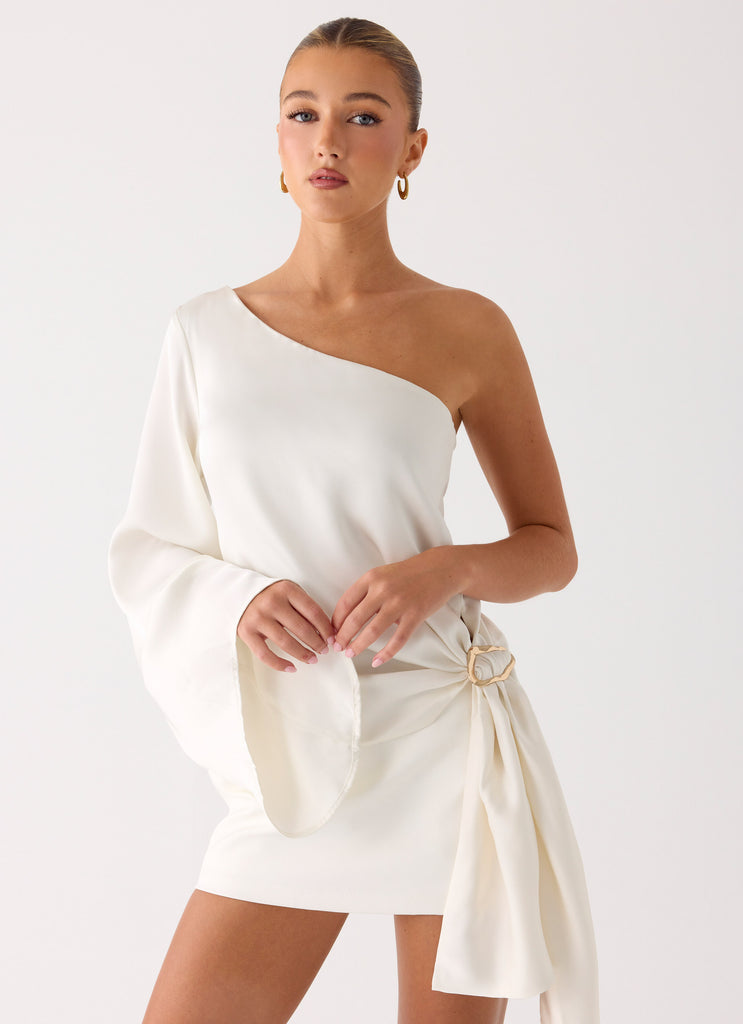 Statement Hour One Shoulder Top - Ivory