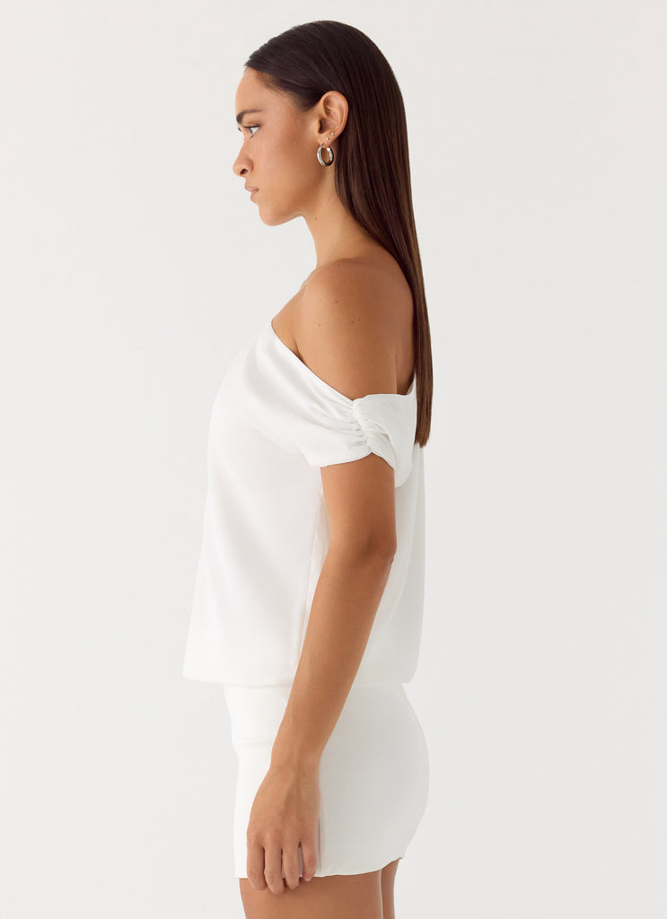 Stick Around Mini Dress - White