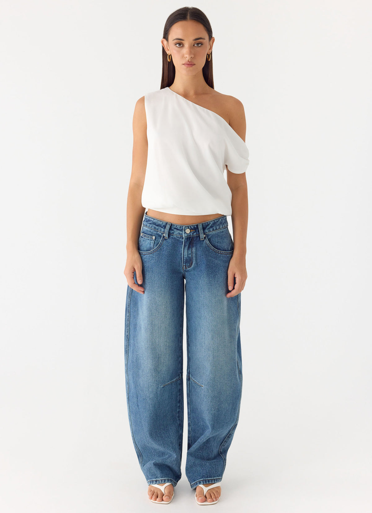 Stick Around Top - White