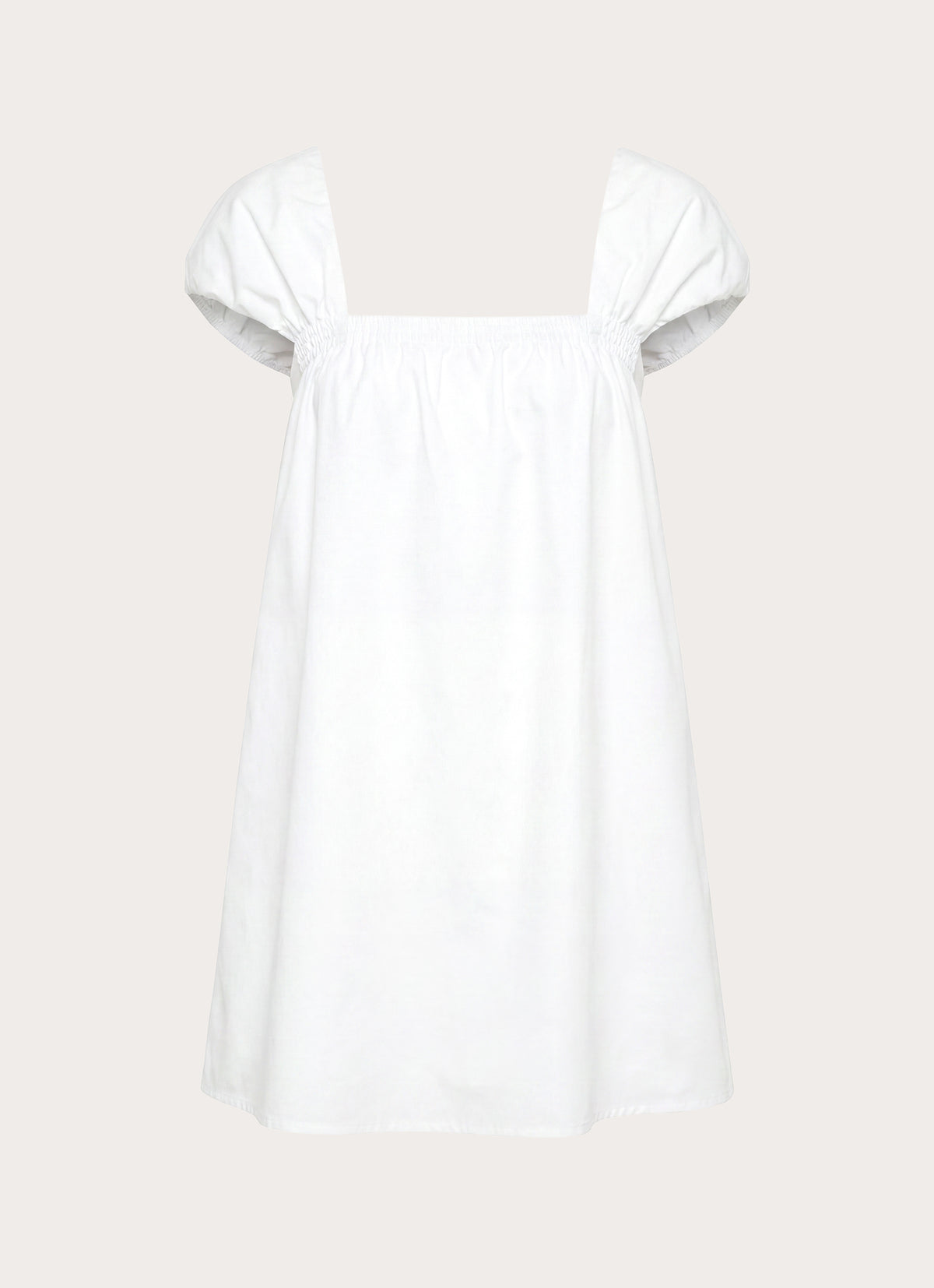 Sugar Blush Cotton Mini Dress - White