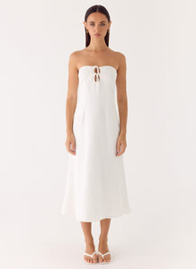 Sun Searching Midi Dress - White