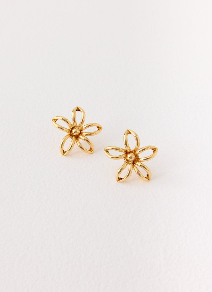 Sunpetal Earrings - Gold