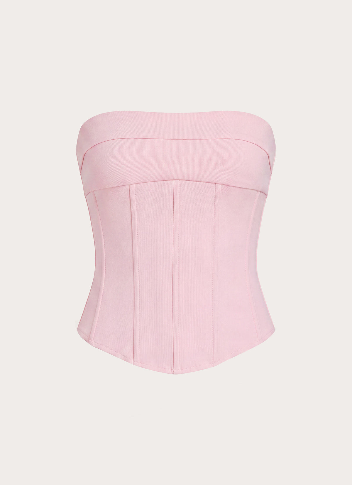 Super Model Crepe Corset Top - Pink