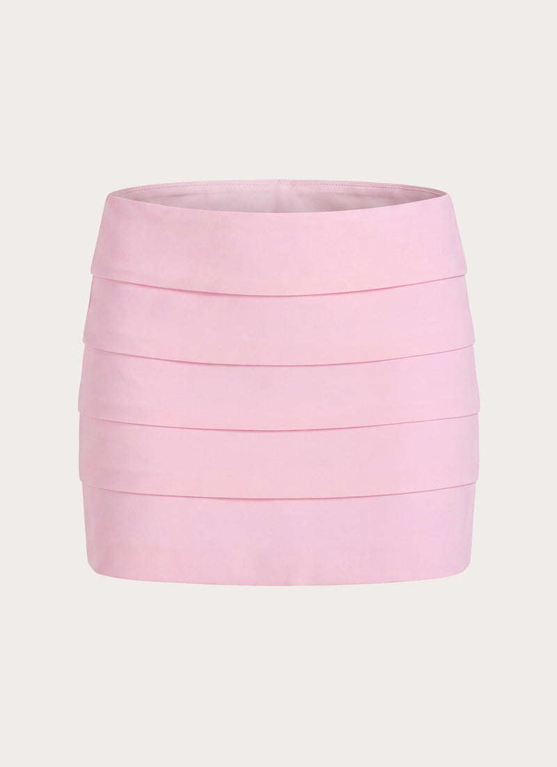 Super Model Crepe Micro Skort - Pink