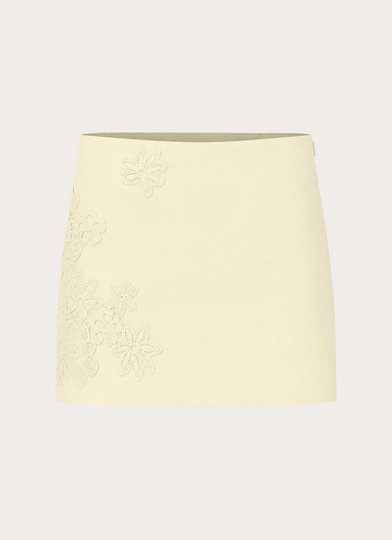 Sweet Tune Mini Skirt - Butter Yellow