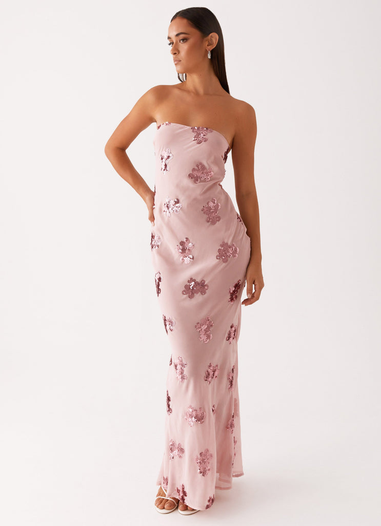 Sweet Escape Sequin Maxi Dress - Baby Pink Peppermayo Sweet Escape Sequin Maxi Dress - Baby Pink Peppermayo