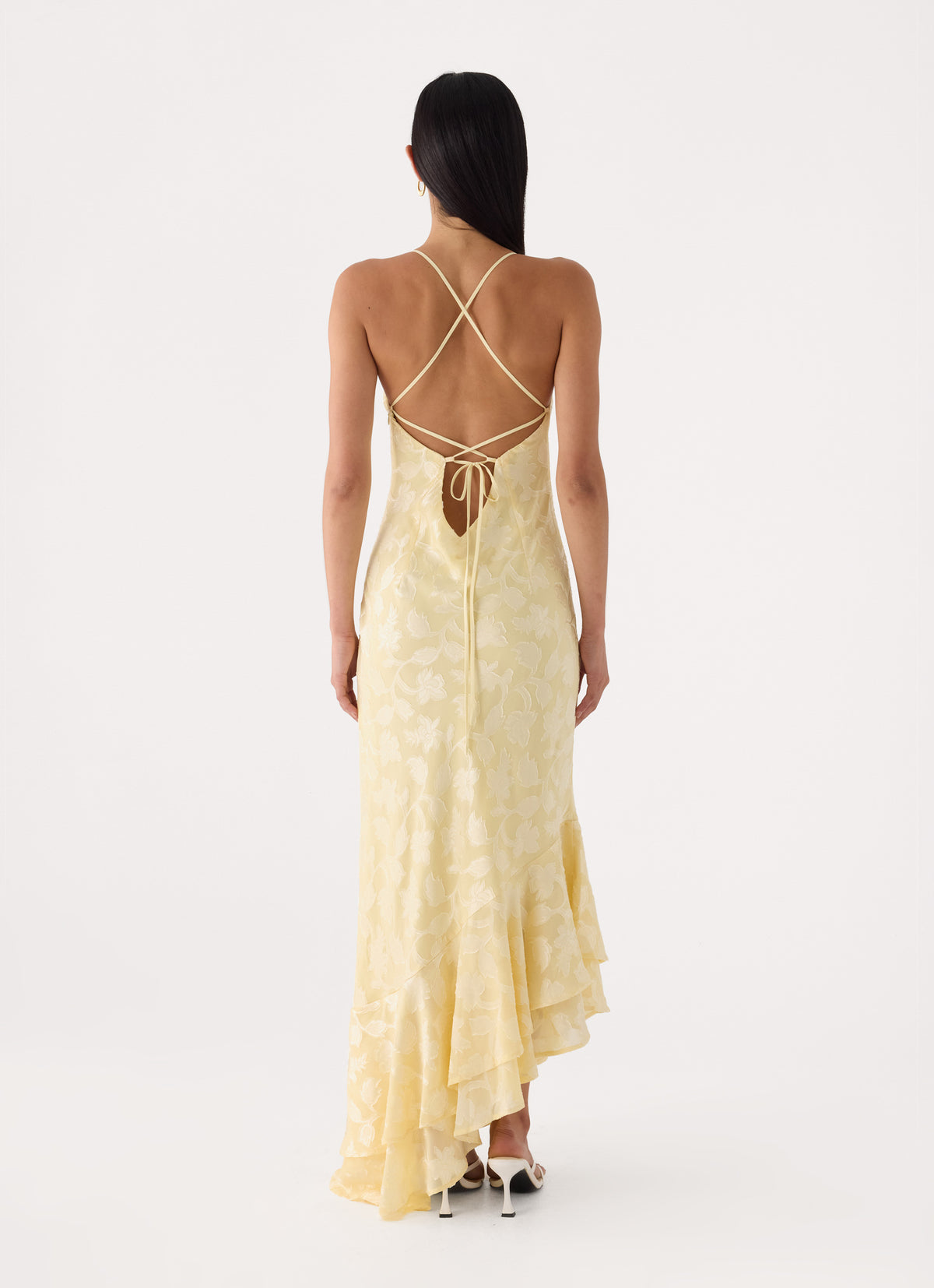 Take A Photo Midi Dress - Yellow