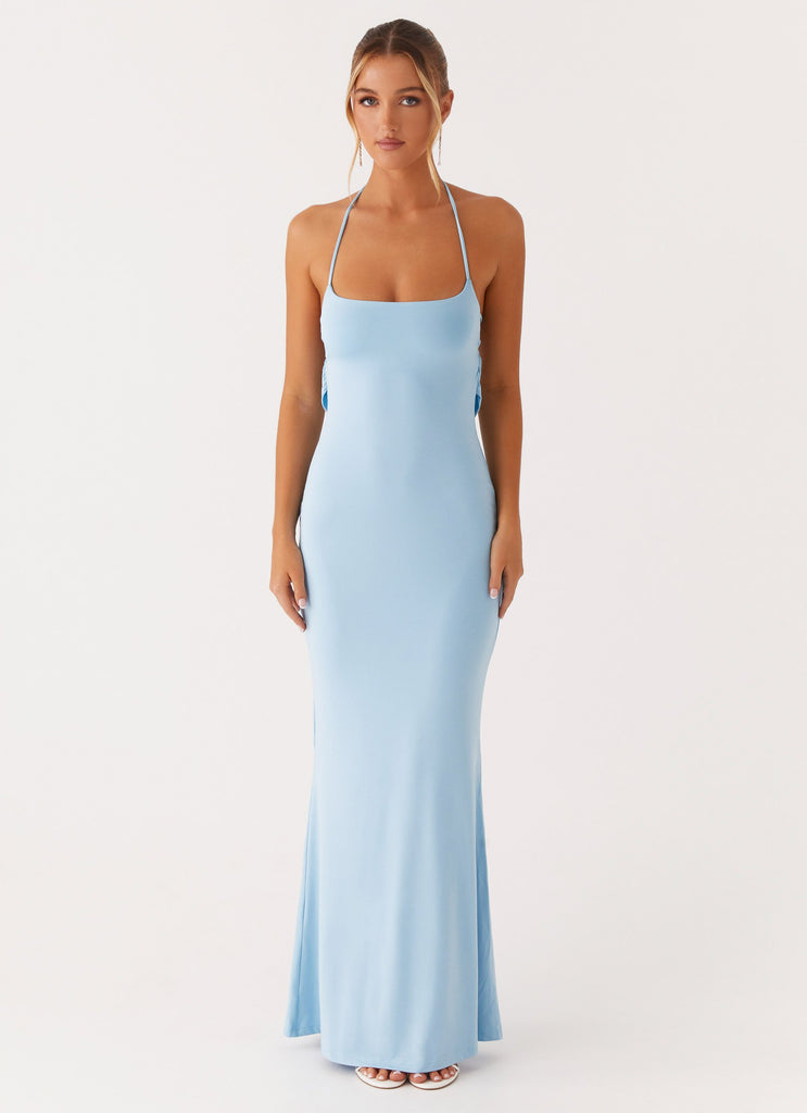 Talk About Us Maxi Dress - Blue