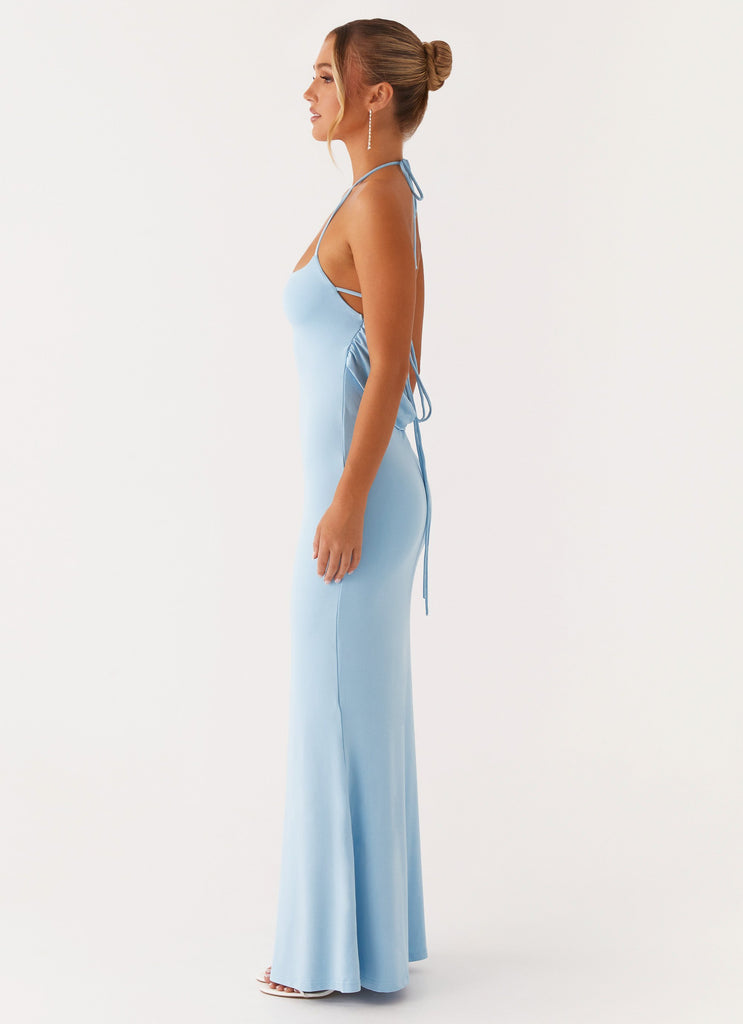 Talk About Us Maxi Dress - Blue