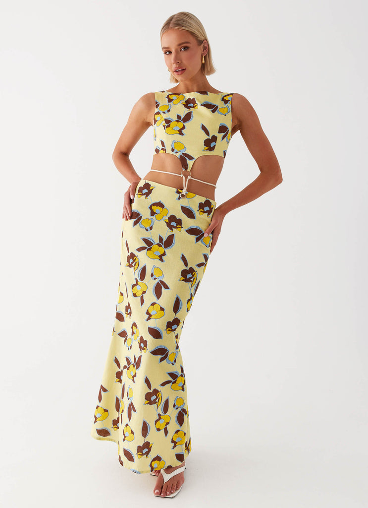 Taryn Cut Out Maxi Dress - Primrose