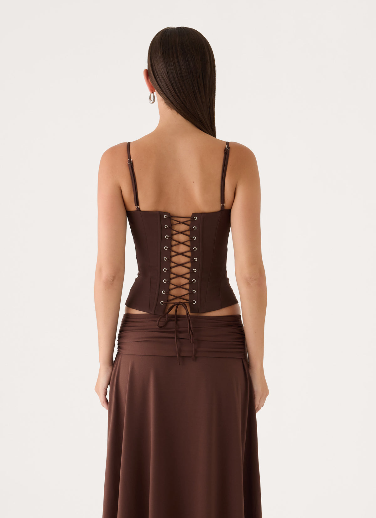 Tayana Corset Top - Chocolate