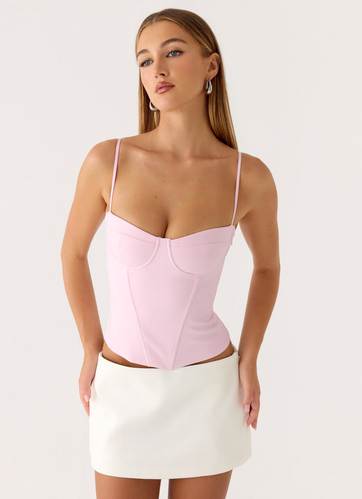 Tayana Corset Top - Pink