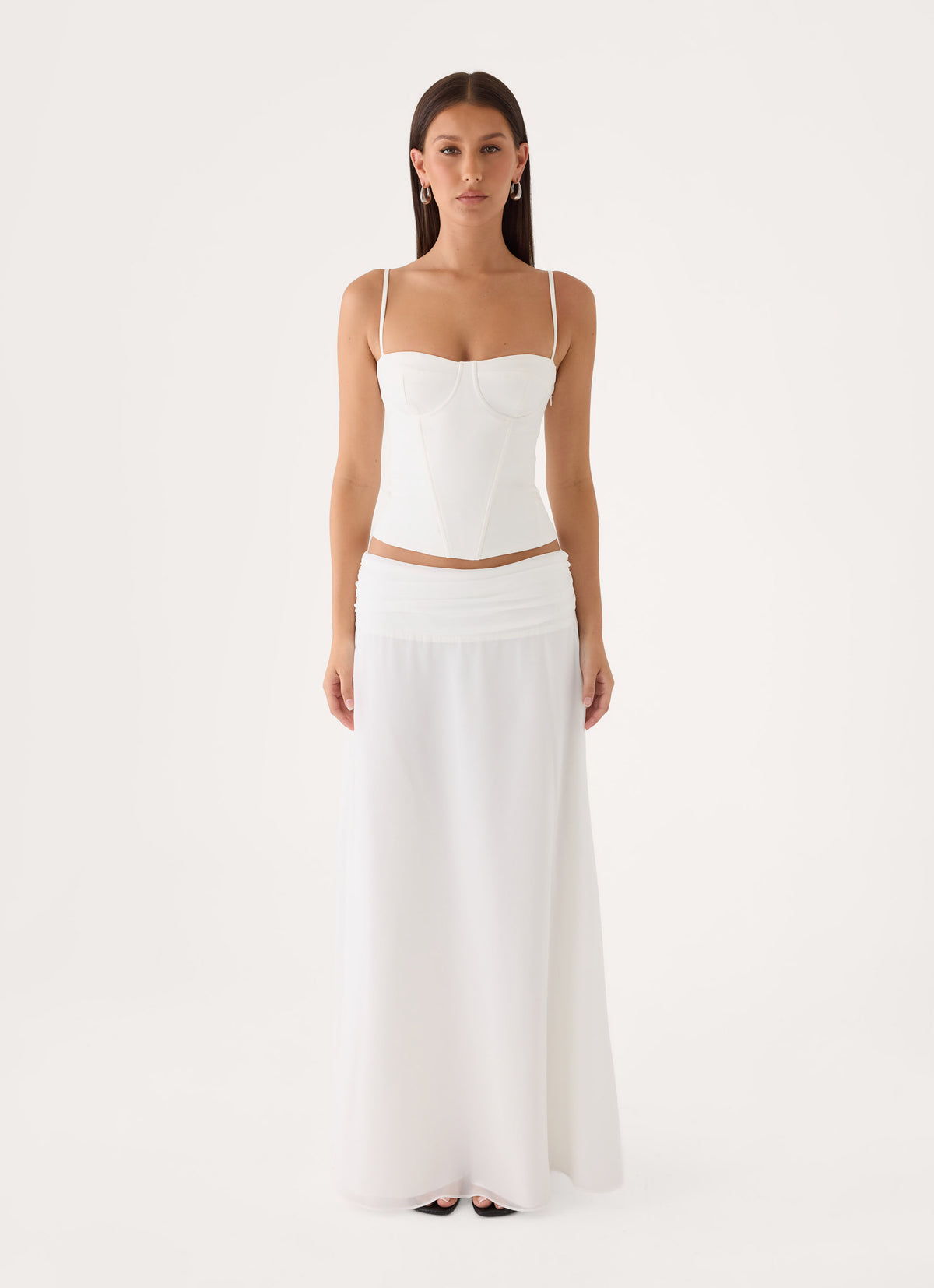 Tayana Corset Top - White