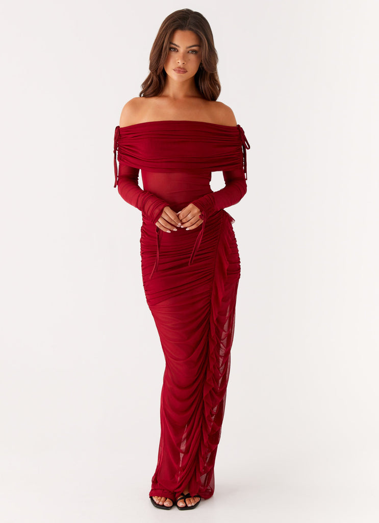 Teala Mesh Maxi Dress Teala Mesh Maxi Dress