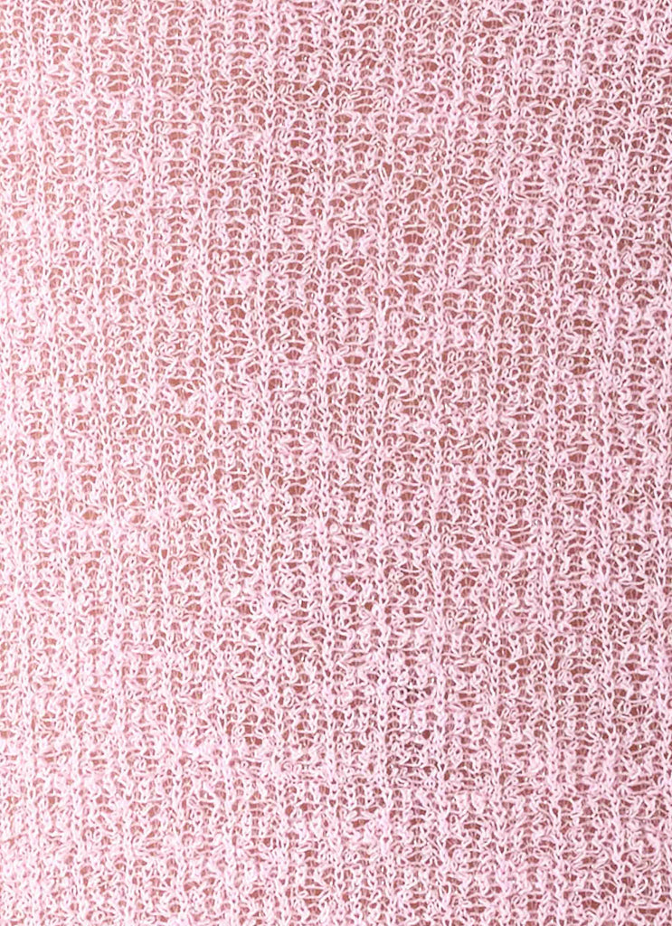 Telling Me Shimmer Knit Top - Pink