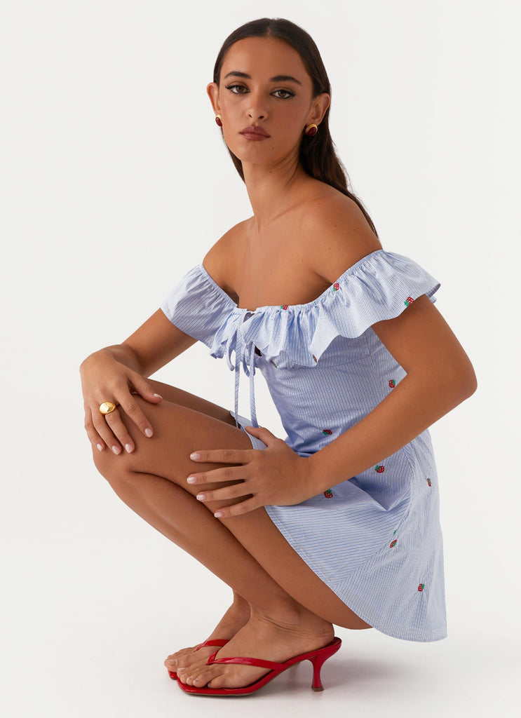 Texas Sun Linen Mini Dress - Blue Peppermayo Texas Sun Linen Mini Dress - Blue Peppermayo