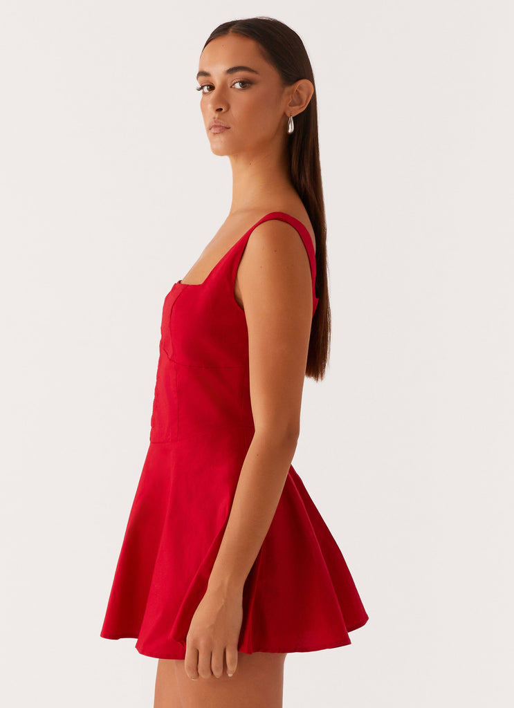 The Isle Mini Dress - Red