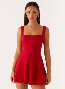 The Isle Mini Dress - Red