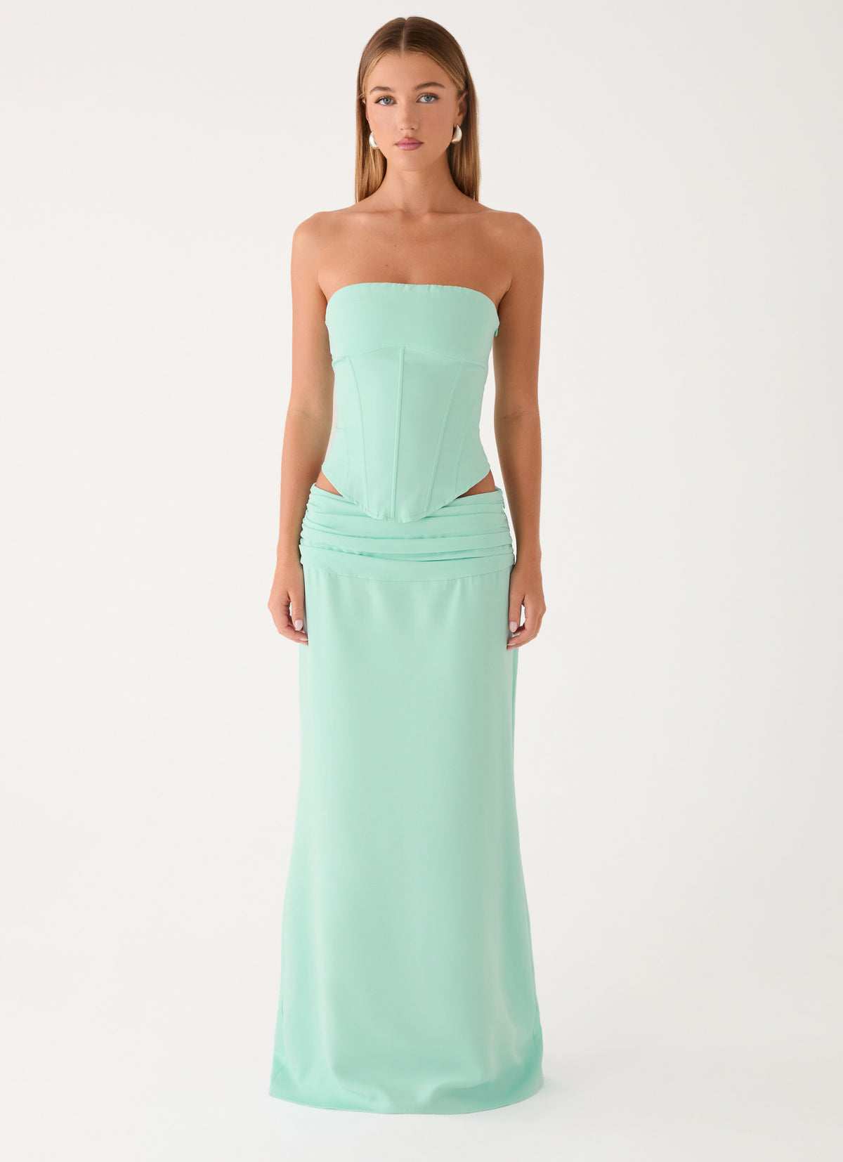 Tillie Maxi Skirt - Aqua