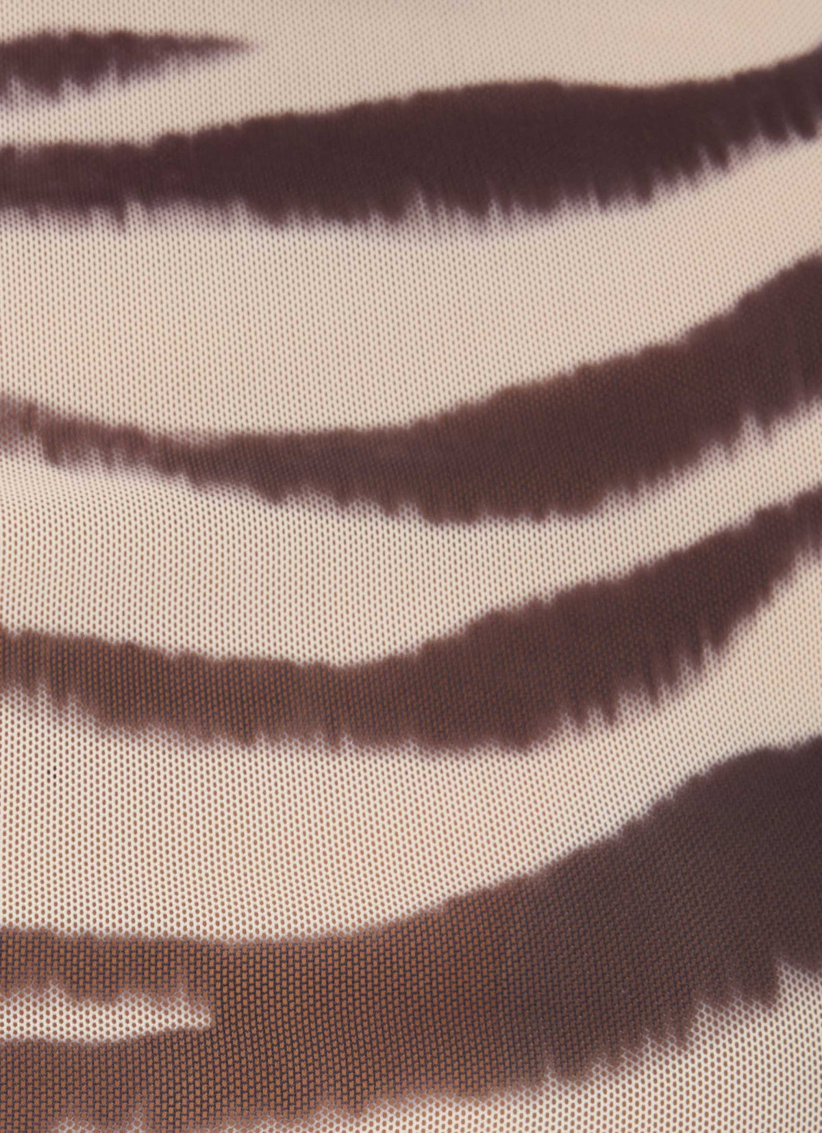 Tiona Mesh Long Sleeve Top - Zebra
